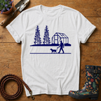Walking to the greenhouse T-shirt