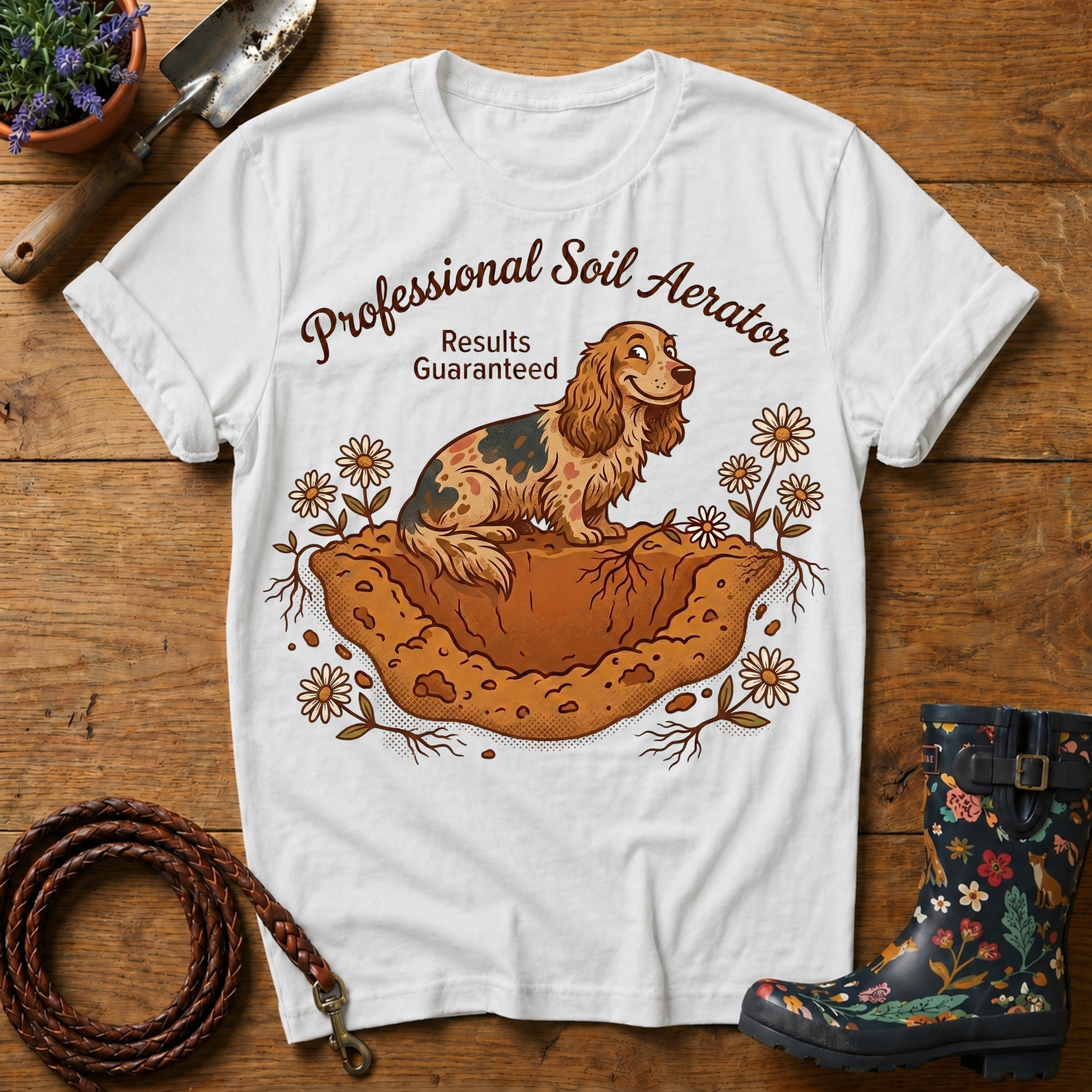 Spaniel Professional Soil Aerator T-shirt