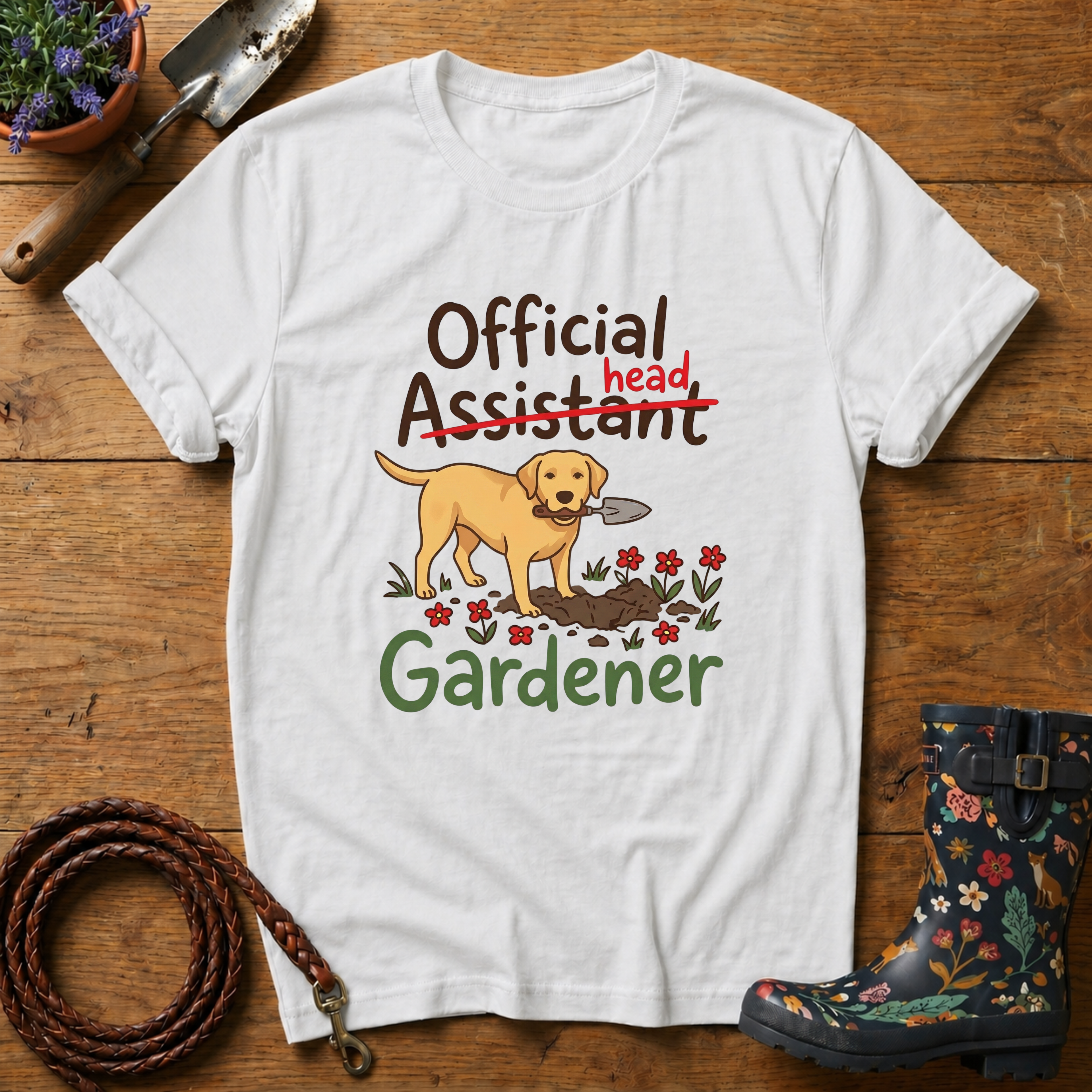 Official Head Gardener Labrador T-shirt