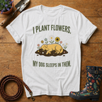 Sleeps In Flowers T-shirt