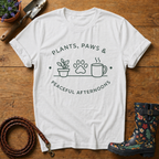 Plants, Paws & Peace T-shirt