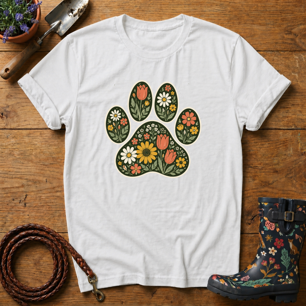 Paw of Flowers T-shirt
